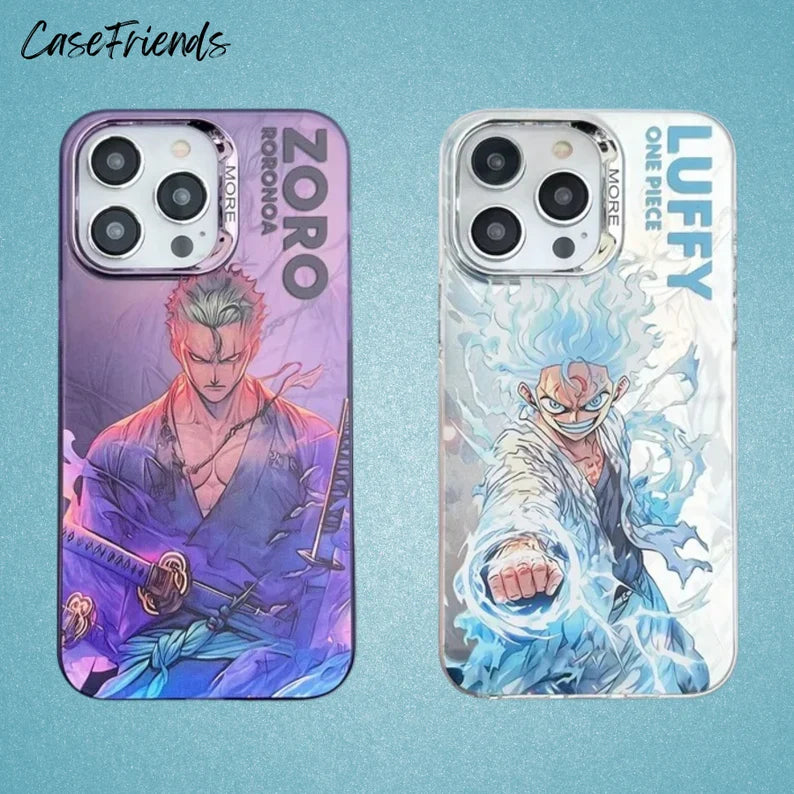 Premium One Piece Monkey-D-Luffy & Roronoa Zoro Cases Pack of 2