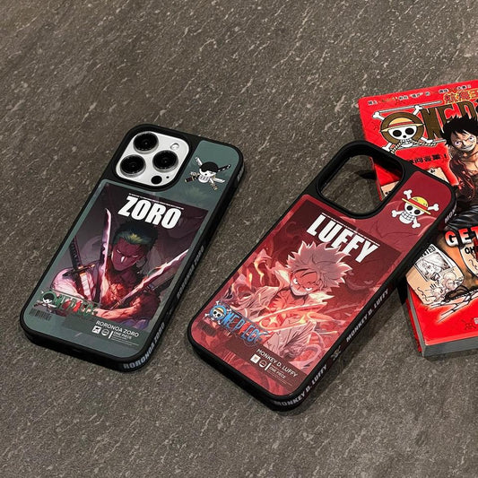 Fire Monkey-D-Luffy & Roronoa Zoro Cases Pack of 2 | One Piece